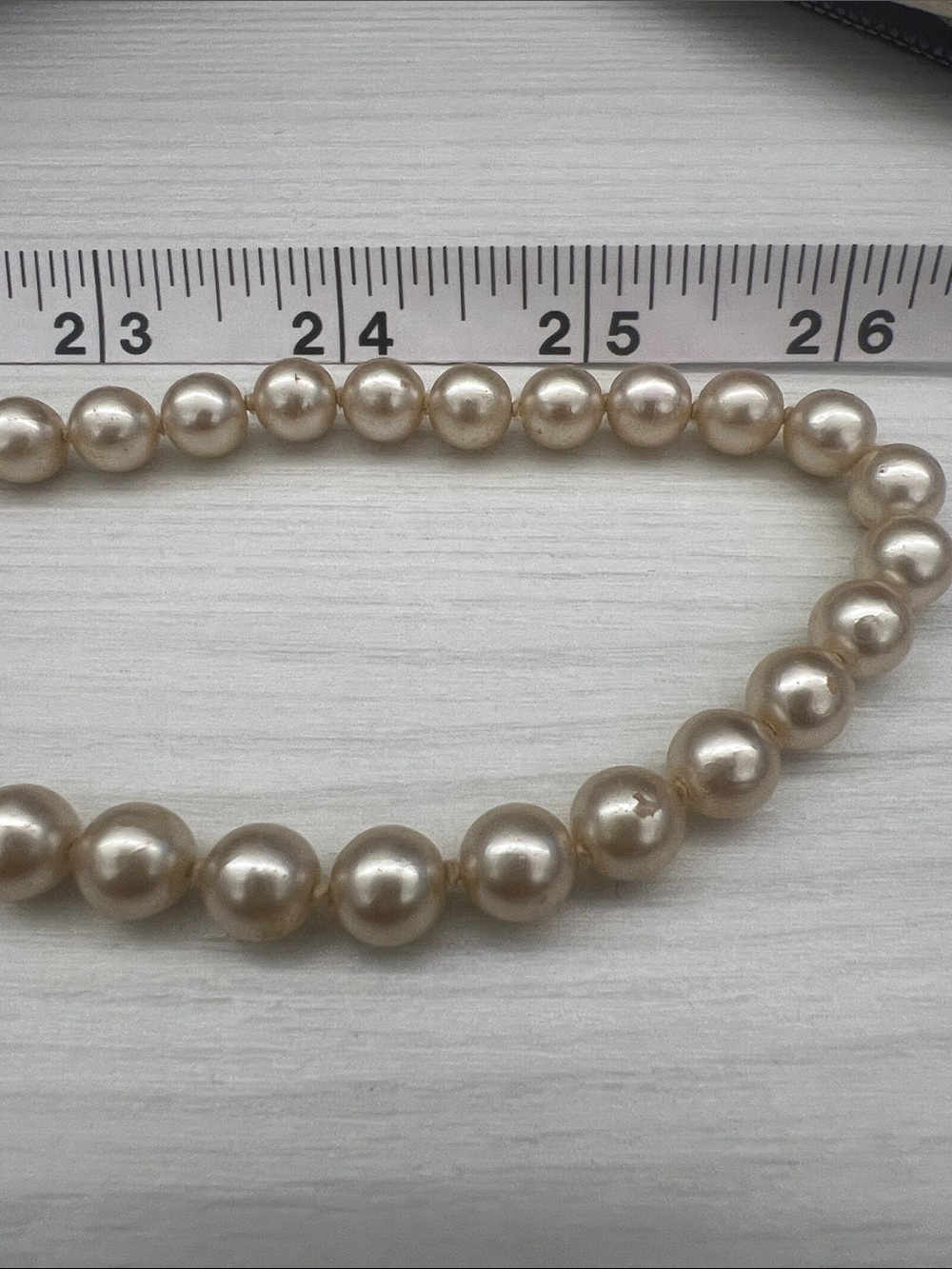 Classic Ivory Pearl Long Necklace - Elegant Women's Jewelry - Picture 2 of 9